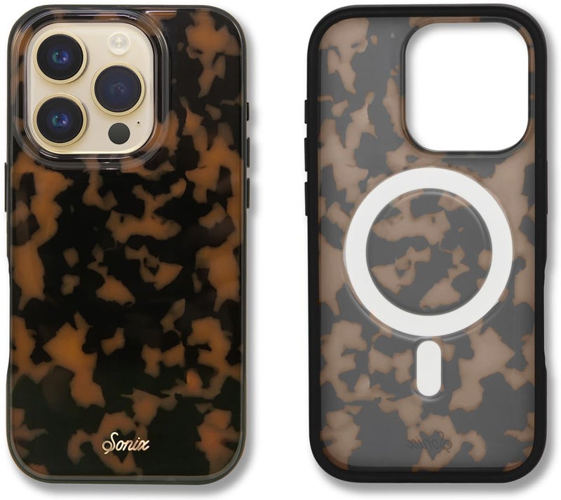 Sonix Case for iPhone 16 Pro | Compatible with MagSafe | 10ft Drop Tested | Tortoiseshell | Brown Tort - Image 1