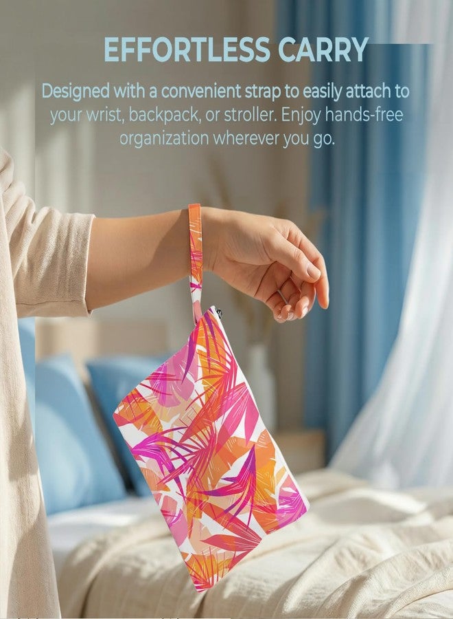 Fokongna Wet Bag, 2 Pack Travel Vacation Reusable Waterproof Dry Wet Zipper Organizer for Weekend Getaway Beach Trip Gym Daily Toiletry Storage - Image 3