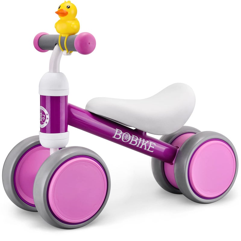 Bobike Baby Balance Bike Toys for 1236 Months Kids Toy Boy Girls Gifts Toddler Best First Birthday Gift Children Walker No Pedal Infant 4 Wheels Bicycle Purple - Image 2