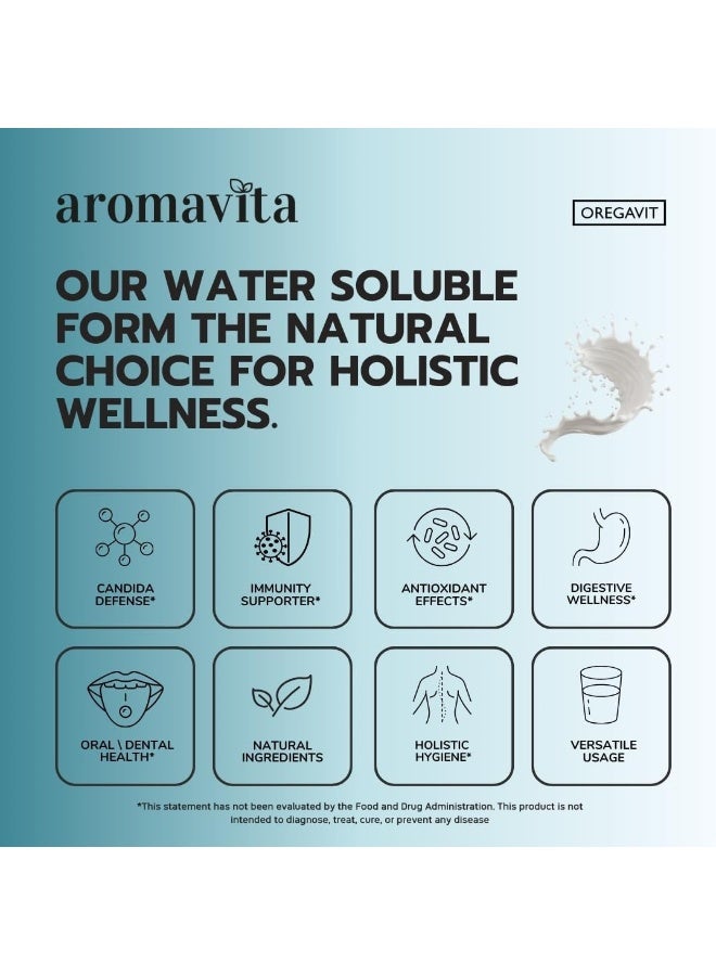 Aromavita Mycelized Wild Oil of Oregano Oil 50ml/1.7oz the Water Soluble Type Oregavit XXL Size Greek Quality - Image 5