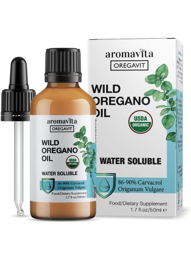 Aromavita Mycelized Wild Oil of Oregano Oil 50ml/1.7oz the Water Soluble Type Oregavit XXL Size Greek Quality - Image 1