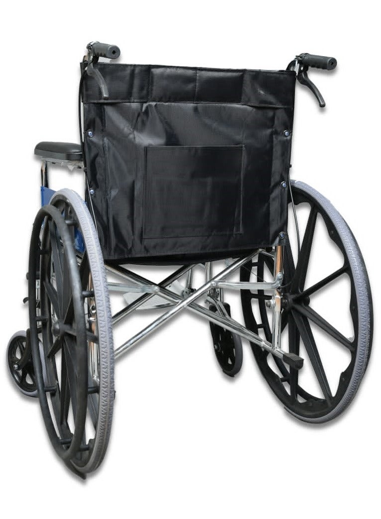 Generic Lightweight Foldable Manual Wheelchair For Elderly And Handicap Patients Disabled, Black - Image 3