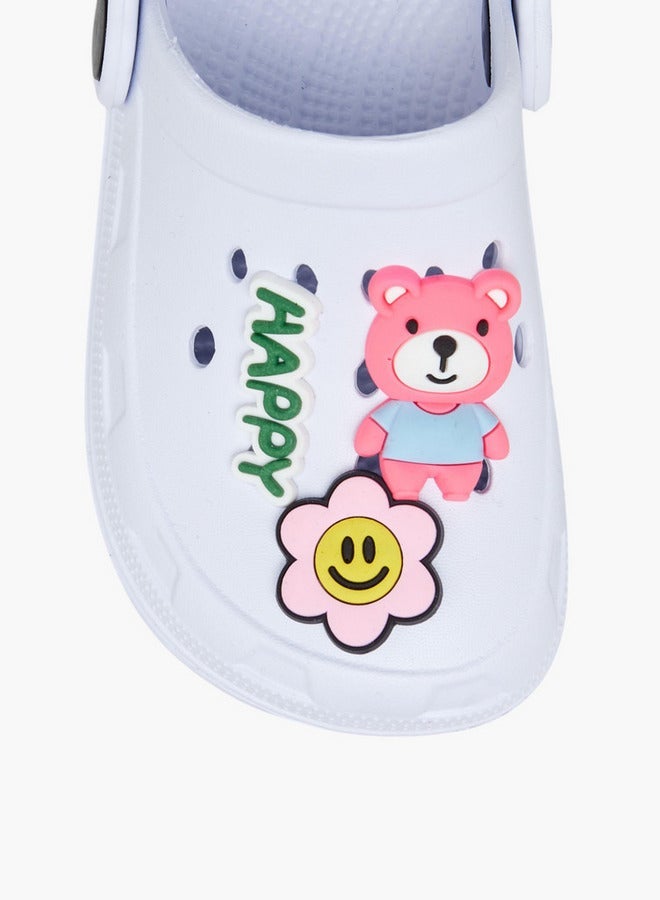 Flora Bella By Shoexpress Happy Bear Accent Clogs with Backstrap - Image 4