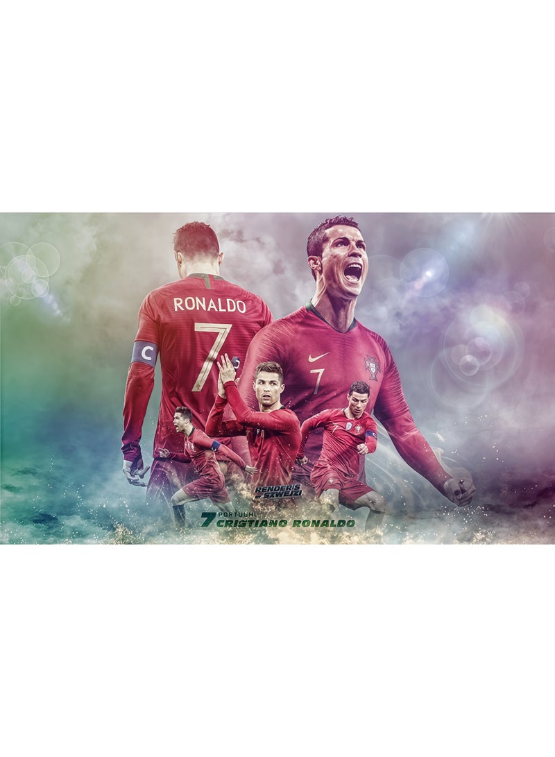 Cristiano Ronaldo Stadium Back View 1000 Piece Jigsaw Puzzle: Legendary Football Field Wall Art, Framable Matte Paper Sports Memorabilia for Superfans & Game Room Decor - Image 1