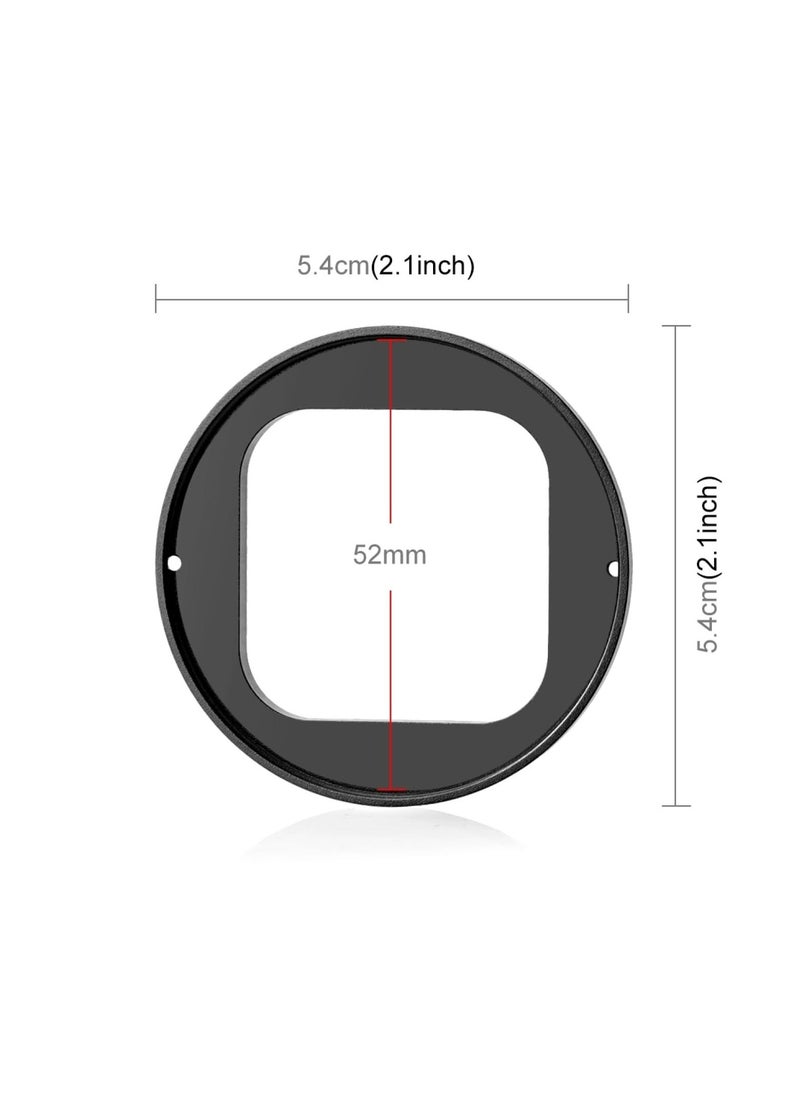 Lens Filter Kit for Insta360 Ace Pro, 52mm Filter Adapter Ring, Aluminum Alloy Lens Frame, Metal Protective Frame, UV Lens Cap Protection Cover for Insta360 Ace Pro Action Camera Accessories  - Image 3