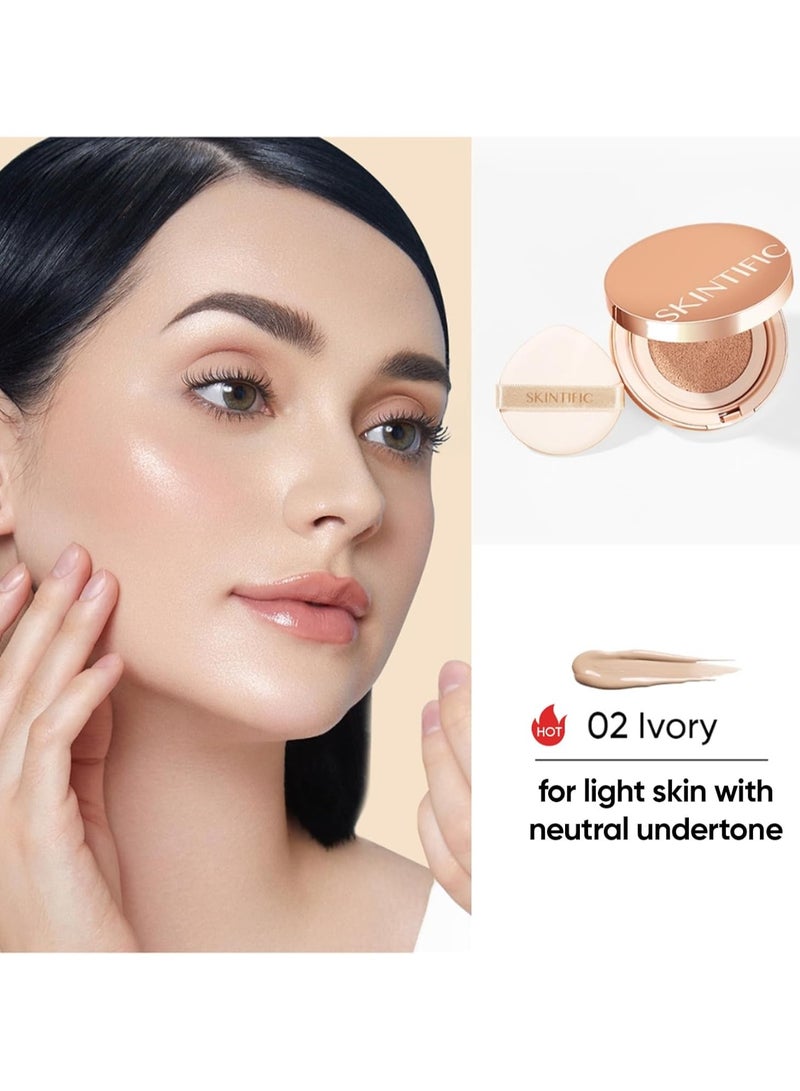 Skintific shade 02 ivory refill cover all perfect cushion - Image 3