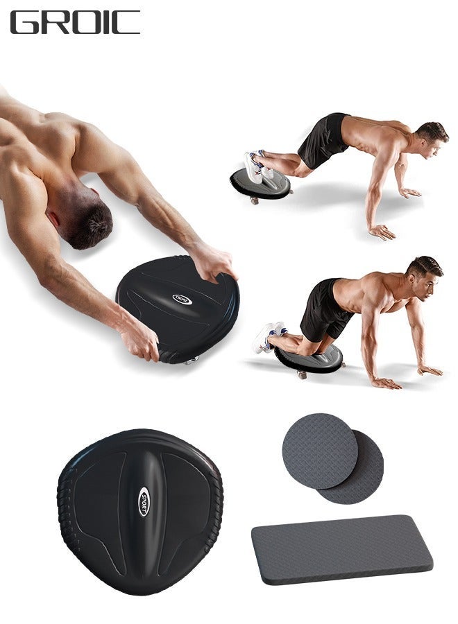 GROIC Ab Roller Wheel with Knee Mat, Core Workout Equipment, Multiple Training Methods, Exercise Wheel, Home Gym Accessories - Image 1