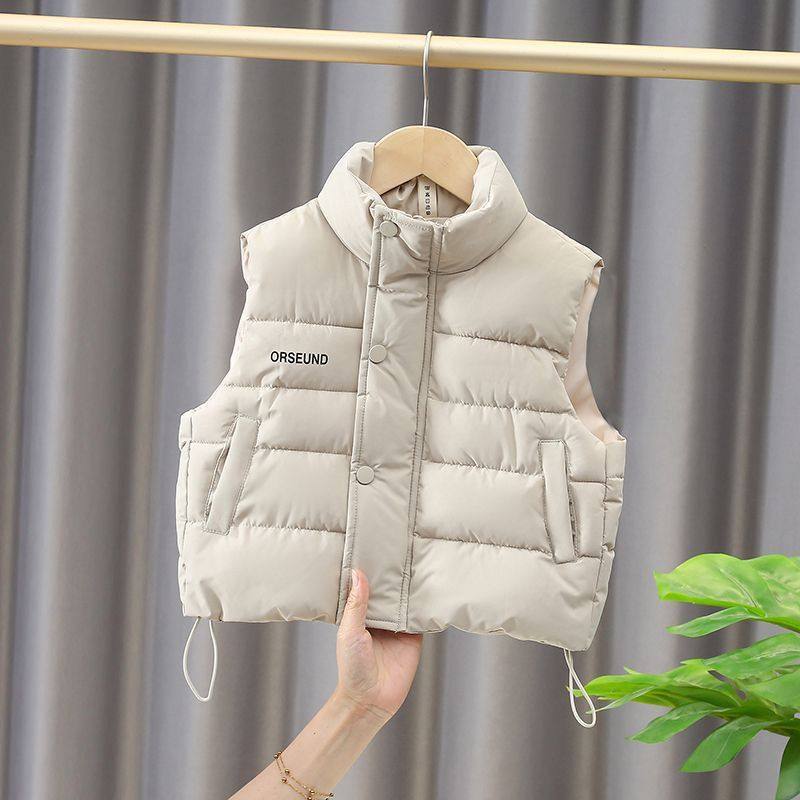 Kids Cotton Vest Zip-Up Warm - Image 4