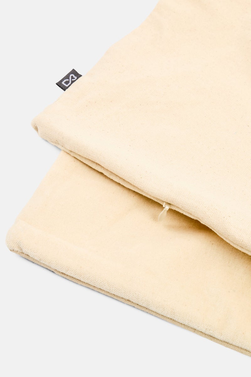 Muy Mucho Velvet Cushions Cover, Beige  - Image 3