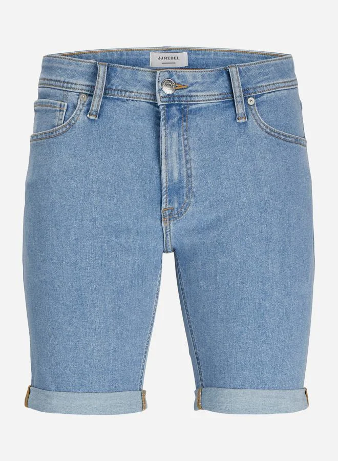JJ Rebel JJ REBEL Blue Denim Shorts for Men