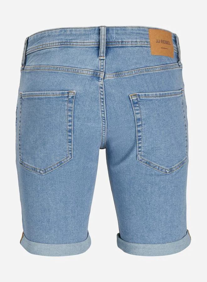 JJ Rebel JJ REBEL Blue Denim Shorts for Men