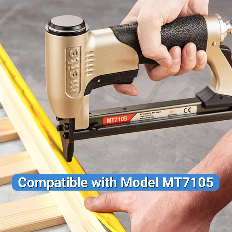 Meite 71/04 22 Gauge 71 Series 3/8-Inch (9.1 mm) Crown 3/16-Inch (4 mm) Leg Length Galvanized Upholstery Staples for MT7105 Stapler (10,020 Counts) - Image 5