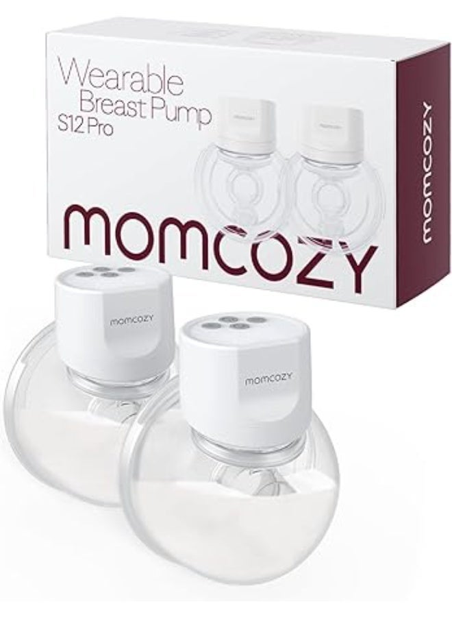 Momcozy S12 Pro Hands-Free Breast Pump Wearable, Double Wireless Pump with Comfortable Double-Sealed Flange, 3 Modes & 9 Levels Electric Pump Portable, Smart Display, 24mm, 2 Pack - Image 1
