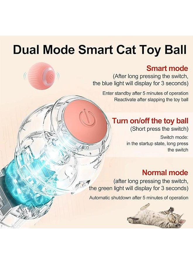 Generic Interactive Cat Ball Toy, Intelligent Indoor Automatic Moving Ball Puzzle Dispel Boredom USB Charging Pet Toy  - Image 4