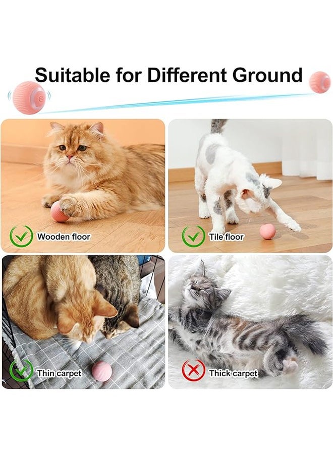 Interactive Cat Ball Toy, Intelligent Indoor Automatic Moving Ball Puzzle Dispel Boredom USB Charging Pet Toy