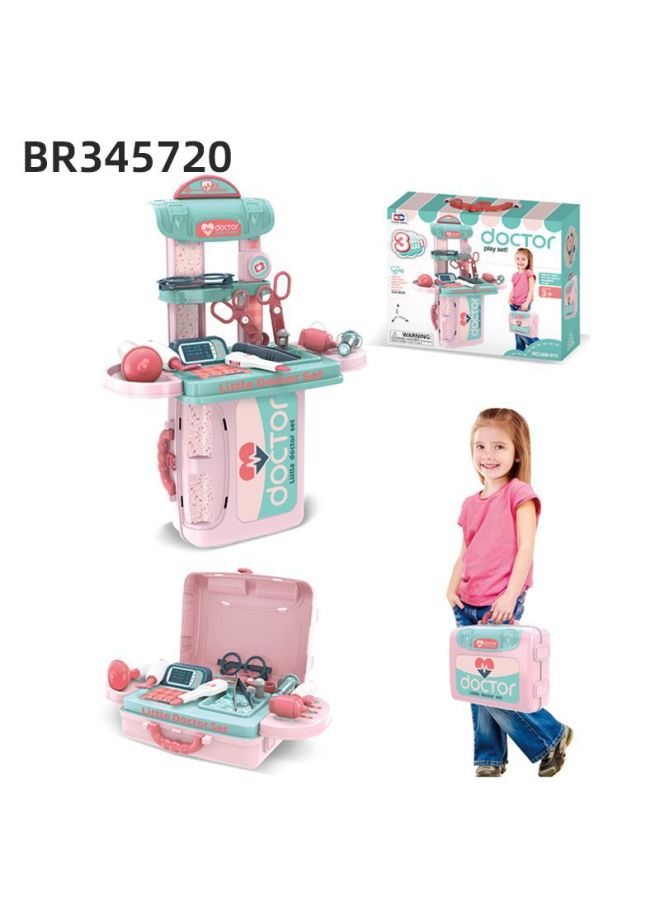 Little Doctor Play Toy Set Children's Simulation Stethoscope Medical Suitcase Boys And Girls Play House Toys-Specifications:BR345720 - Image 1