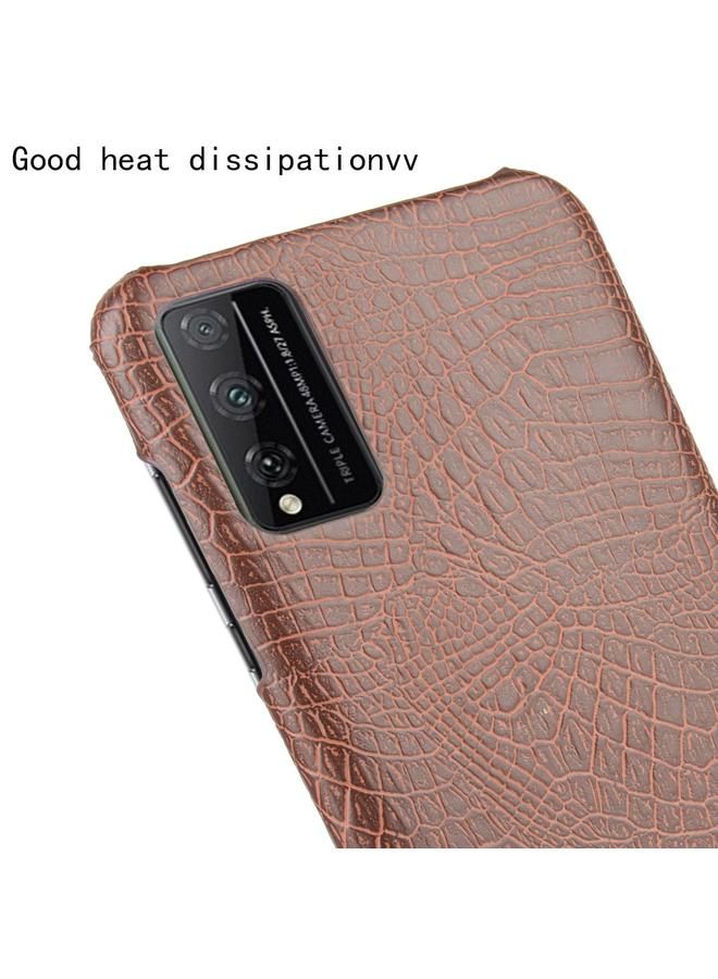 زبون جراب لهاتف Huawei Honor Play 4T Pro مقاوم للصدمات مصنوع من جلد التمساح PC + PU - Image 5