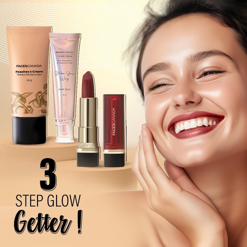 FACESCANADA Peaches n Cream Tinted Face Moisturizer | Lightweight Hydrating Formula with Natural Coverage & Radiant Glow | Blends Easily, Evens Skin Tone, Perfect for Daily Wear | 1.23 Oz (35g) - Image 4