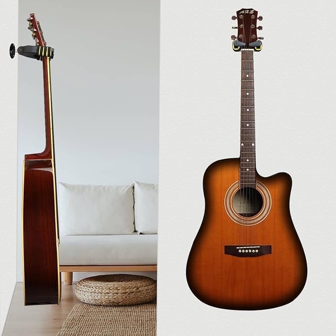 NEX حامل حائط أوتوماتيكي معدني قوي GH-M Premium للجيتارات والبيس واليوكليلي. - Image 3