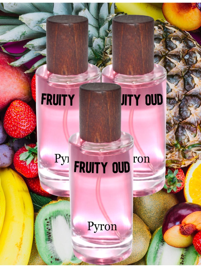 بيرون 3 قطع عطر فروتي عود 50 مل EDP - Image 1