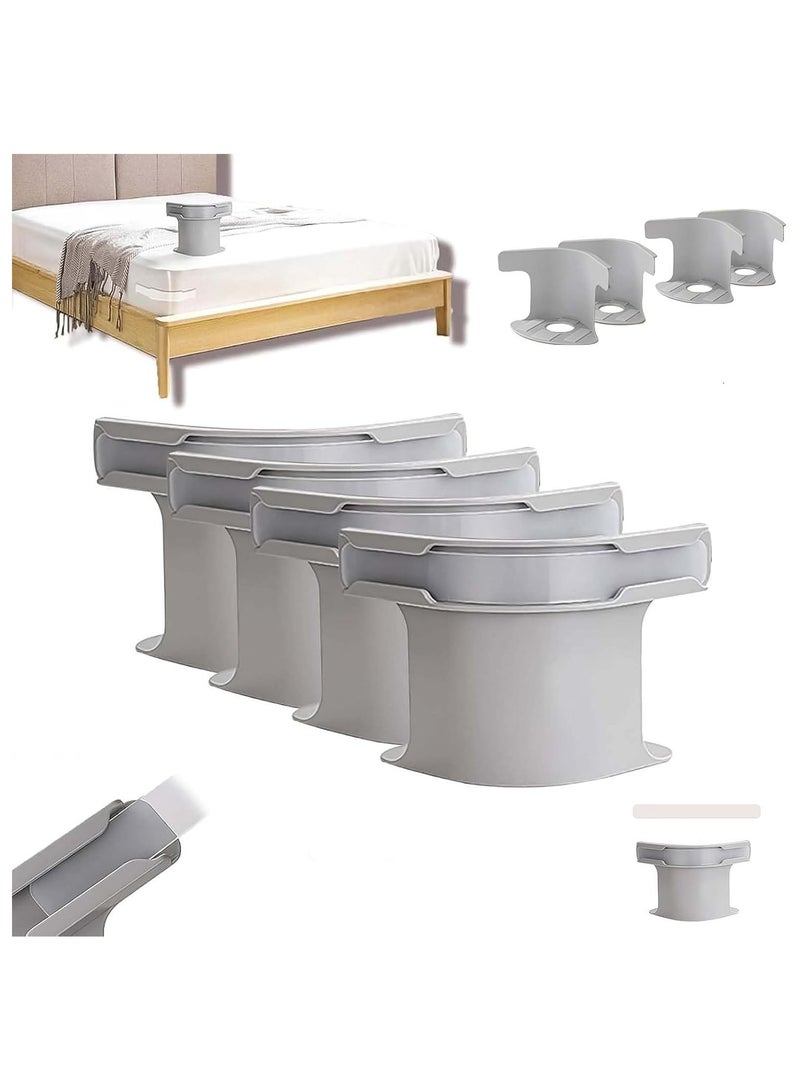 Bed Sheet Holder With Lock Strips, 4 Pieces Bed Sheet Clips, Removable Fitted Sheet Corner Holders, Heavy Duty Bed Sheet Fasteners Non-Slip For Mattress Protectors, Blankets, Bedding - Image 1