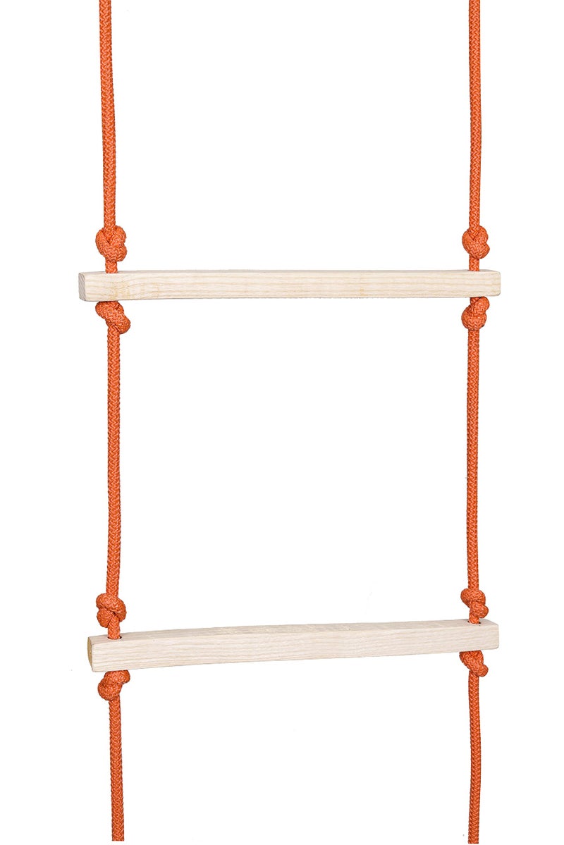 BOFFLE Rope Climbing Ladder Indoor/Outdoor for Kids - Ninja Obstacle, 4 to 10 Years (Orange) - Image 5