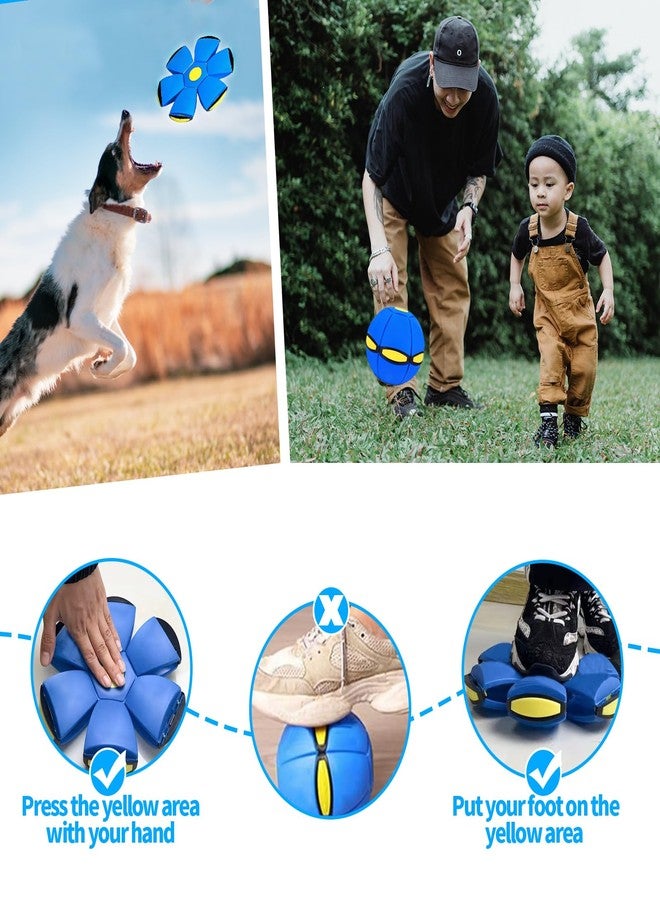 FlidRunest 3-Piece Flying Saucer Dog Toy Set, Interactive LED Dog Disc Toy - Image 5
