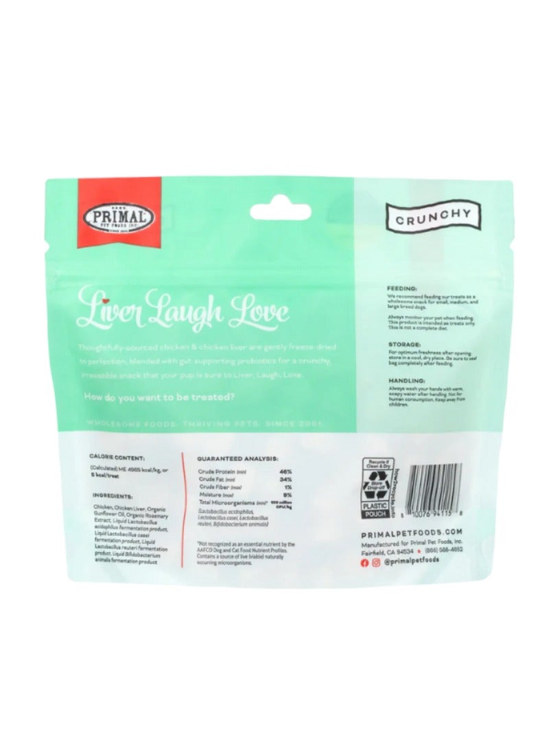 Primal Pet Foods Liver Laugh Love Simply Chicken Freeze And Dried Treat For Dog 43g - Image 2