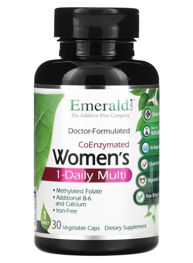 Emerald Laboratories CoEnzymated Women's 1-Daily Multi 30 Vegetable Caps