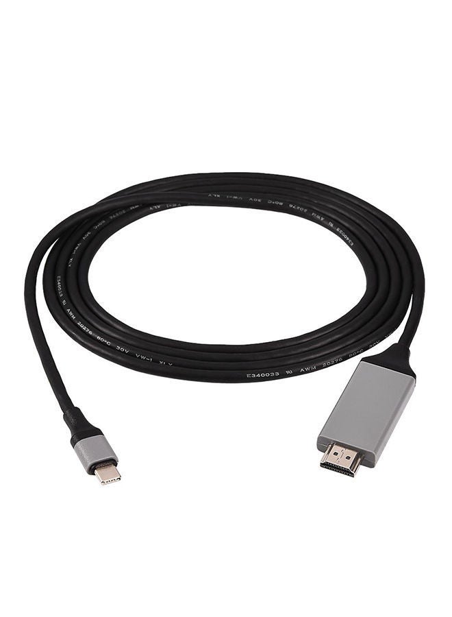 NIBEMINENT 4K USB 3.1 Type-C USB-C To HDMI Adapter Cable Black - Image 2