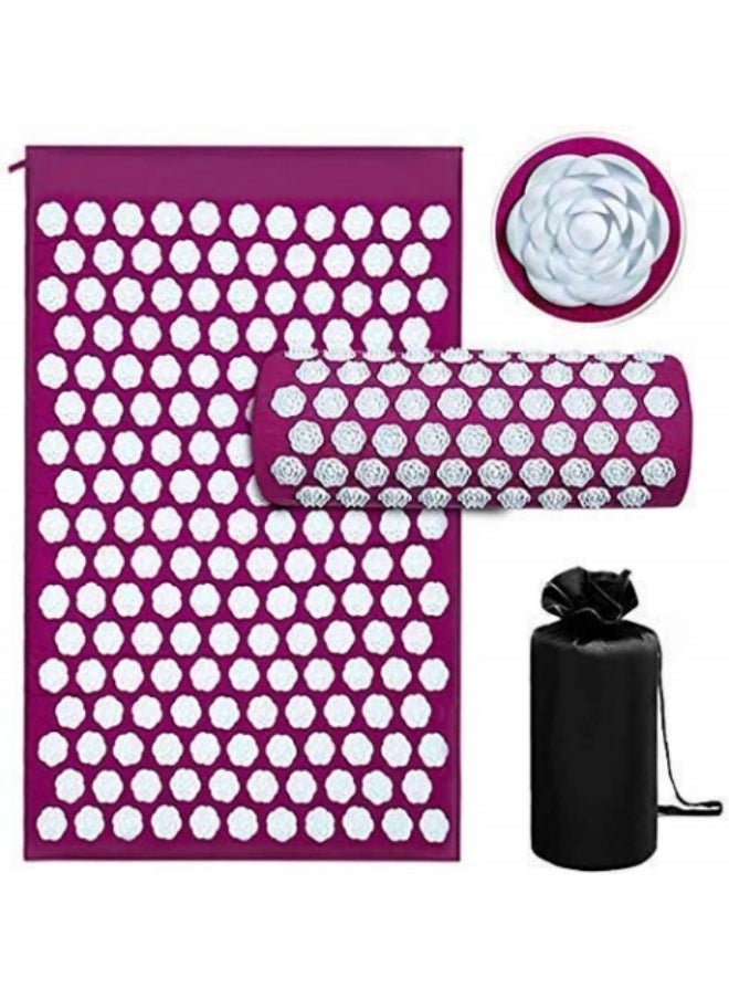 GGEROU Full Body Massager Acupressure Mat Whole Body Pillow Back Legs Pain Relief Tool  - Image 1