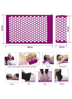 GGEROU Full Body Massager Acupressure Mat Whole Body Pillow Back Legs Pain Relief Tool  - Image 5