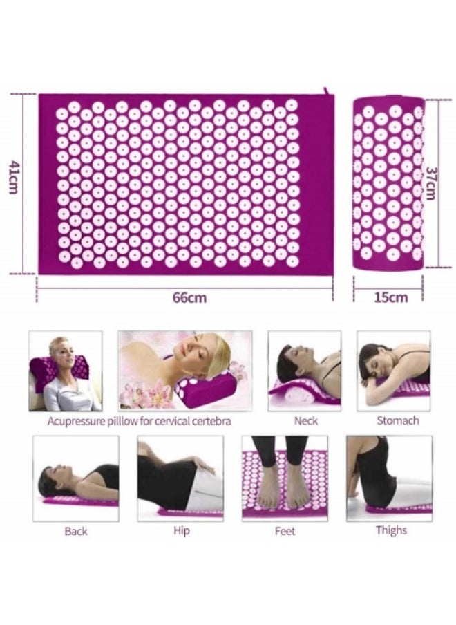 GGEROU Full Body Massager Acupressure Mat Whole Body Pillow Back Legs Pain Relief Tool  - Image 5