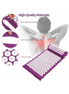 GGEROU Full Body Massager Acupressure Mat Whole Body Pillow Back Legs Pain Relief Tool  - Image 2