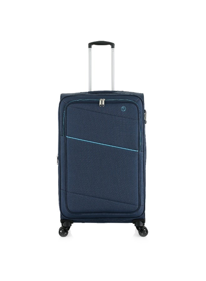 اتش تي طقم حقائب سفر من 3 قطع من H.T | حقائب سفر ذات غلاف ناعم | طقم حقائب سفر خفيفة الوزن قابلة للتوسيع بعجلات (82 لترًا، حقيبة سفر خفيفة الوزن) (كبيرة الحجم 28 بوصة) - Image 1