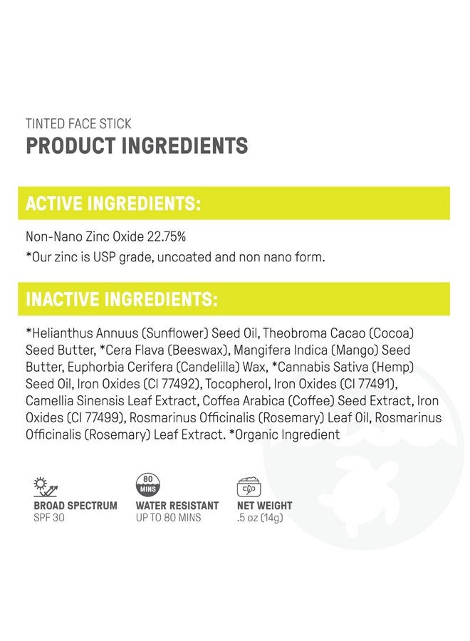 raw elements Raw Element Ultramoisturizing Face Tint Sunscreen Spf 30+ Non Toxic Mineral Face Cream Non Nano Zinc Oxide Reef Friendly Safe For All Ages 0.5 Oz Bronze Pack Of 1 - Image 5