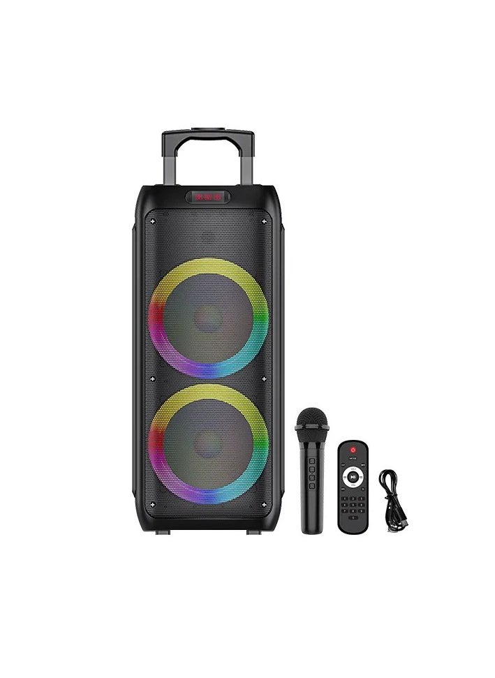 Generic - Portable Wireless Speaker ModelPART BOX310 - 3600mAh Rechargeable Battery, Bluetooth, Dynamic Lighting, Transport Wheels - Image 1