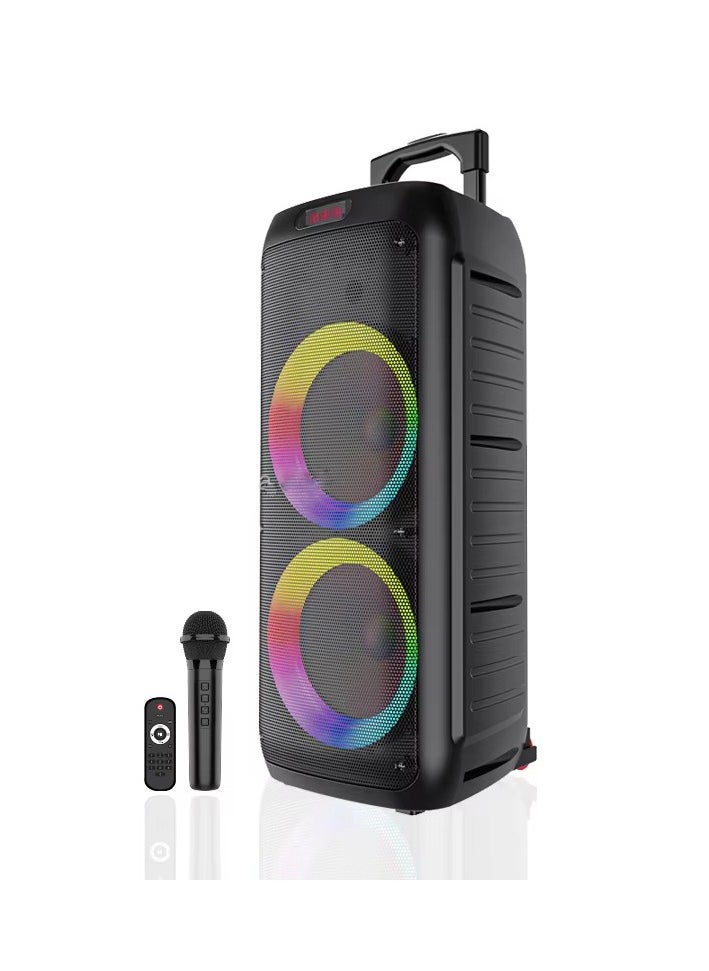Generic - Portable Wireless Speaker ModelPART BOX310 - 3600mAh Rechargeable Battery, Bluetooth, Dynamic Lighting, Transport Wheels - Image 1