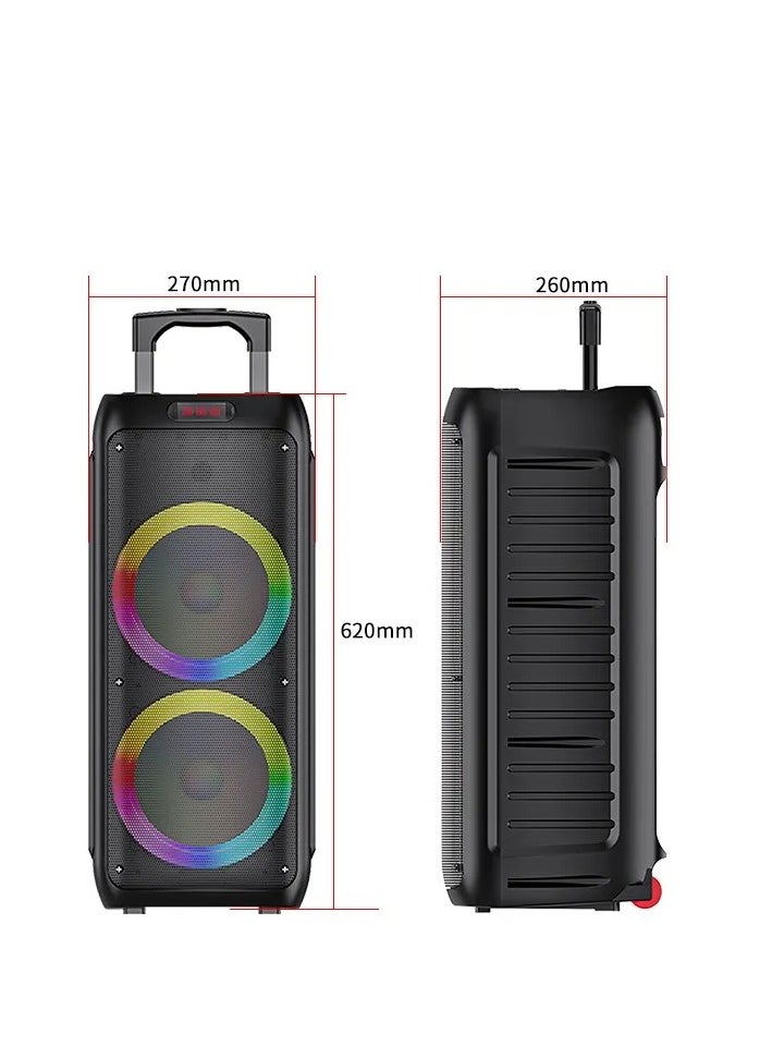 Generic - Portable Wireless Speaker ModelPART BOX310 - 3600mAh Rechargeable Battery, Bluetooth, Dynamic Lighting, Transport Wheels - Image 1