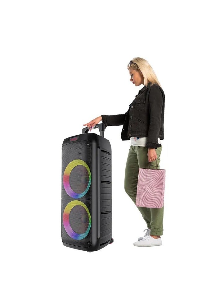 Generic - Portable Wireless Speaker ModelPART BOX310 - 3600mAh Rechargeable Battery, Bluetooth, Dynamic Lighting, Transport Wheels - Image 1