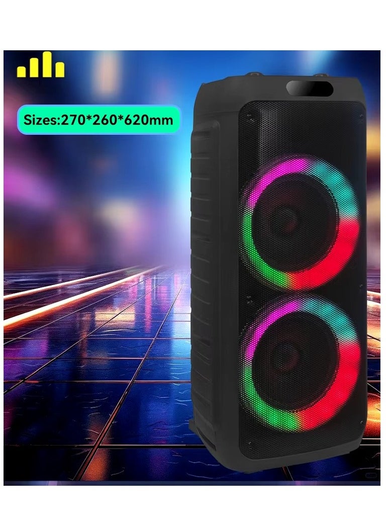 Generic - Portable Wireless Speaker ModelPART BOX310 - 3600mAh Rechargeable Battery, Bluetooth, Dynamic Lighting, Transport Wheels - Image 1