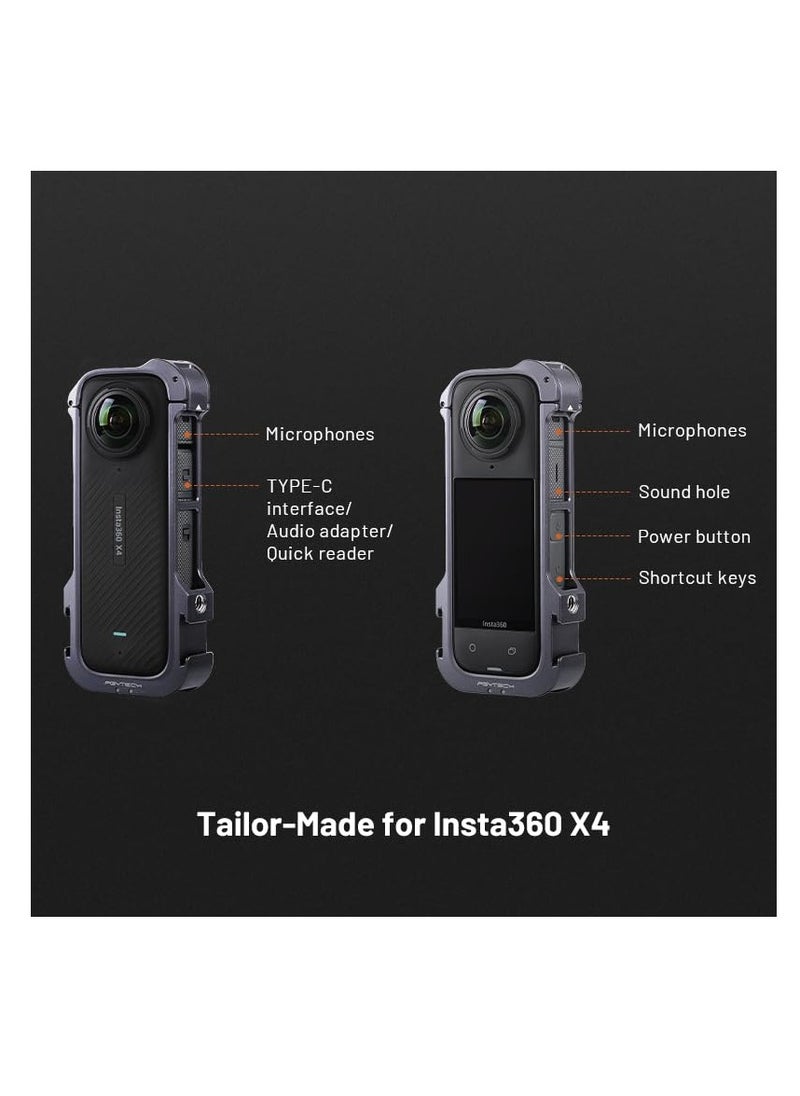XICEN Aluminum Camera Cage for Insta360 X4  - Image 4
