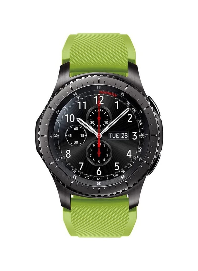 VITION Band for Huawei GT/Huawei GT 2 (46mm) GT2 Pro /Samsung Galaxy Watch 46mm / Galaxy Watch 3 45mm / 22mm Silicone Straps Watch Band Light Green - Image 2