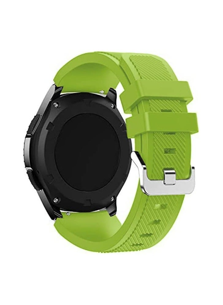 VITION Band for Huawei GT/Huawei GT 2 (46mm) GT2 Pro /Samsung Galaxy Watch 46mm / Galaxy Watch 3 45mm / 22mm Silicone Straps Watch Band Light Green - Image 4