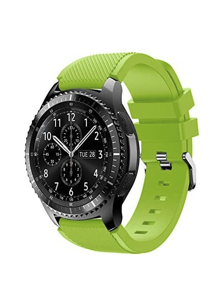 VITION Band for Huawei GT/Huawei GT 2 (46mm) GT2 Pro /Samsung Galaxy Watch 46mm / Galaxy Watch 3 45mm / 22mm Silicone Straps Watch Band Light Green - Image 3