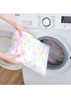 Funeiko Funeiko Microfiber Mesh Laundry Clothes Washing Bag Basket LaundryWashing Mesh Net Zipped 40X50 CM Pack of 4  - Image 5