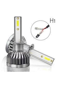 سي6 C6 H1 LED المصباح الكل في واحد التوصيل والتشغيل مجموعة تحويل ضوء LED للسيارات (6000K)  - Image 1