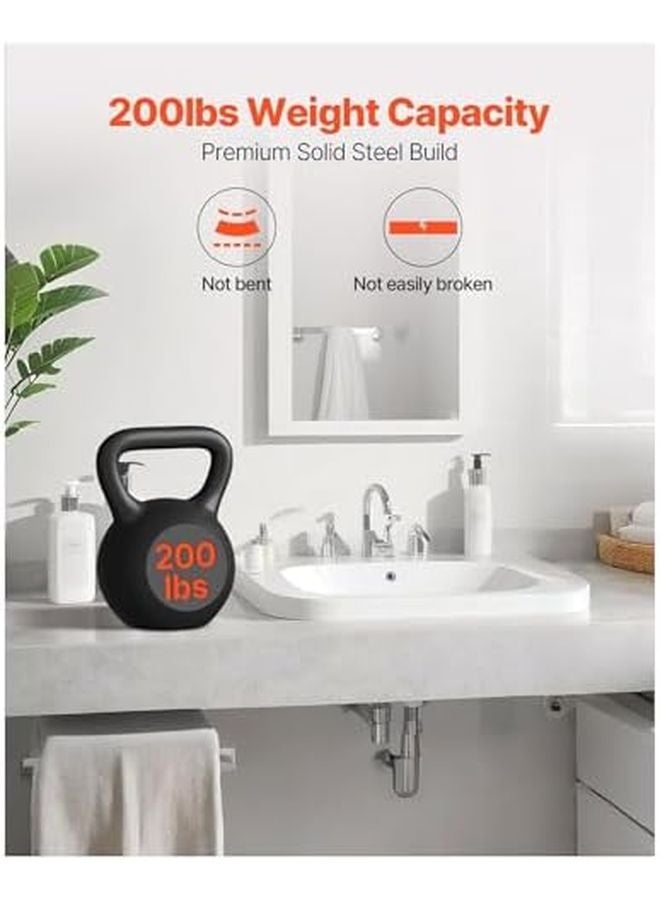 Heavy Duty 14 Inch Floating Shelf Brackets 2 Pack T Shaped Steel Concealed Supports - Image 4