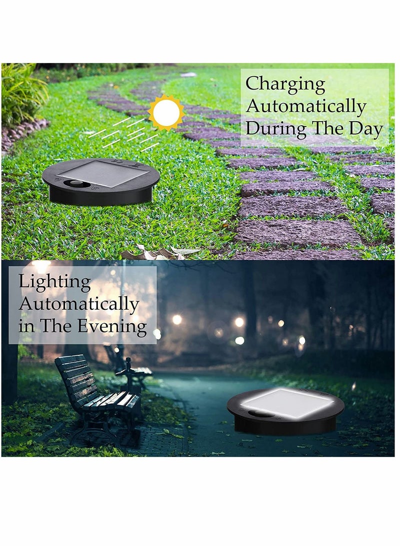 SYOSI Light, Replacement Solar Light Tops, Outdoor Hanging Lantern Light, Round Solar Lights, Waterproof Decorative, for Outdoor Hanging Lanterns Garden Patio Lighting, Warm Light, 4 Pieces - Image 3
