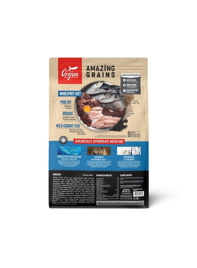 اورجين طعام الكلاب الجاف الأصلي من ORIJEN Amazing Grains، طعام الكلاب عالي البروتين، مكونات طازجة أو خام - Image 2
